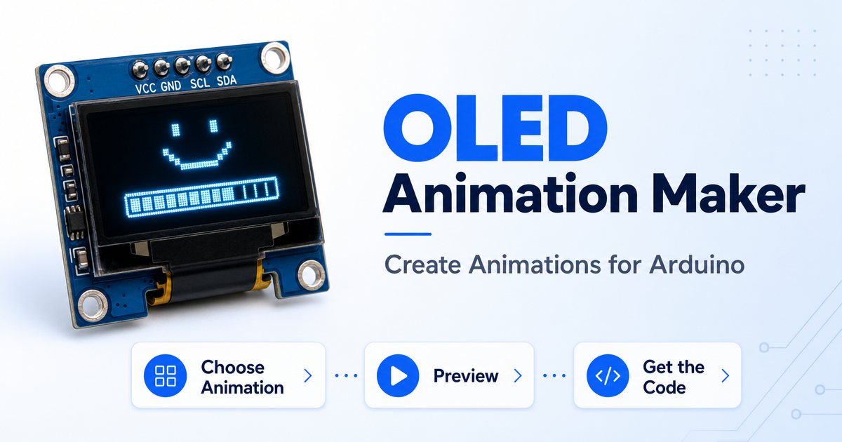 OLED Display Animation Maker for Arduino | Free SSD1306 & SH1106 Code ...